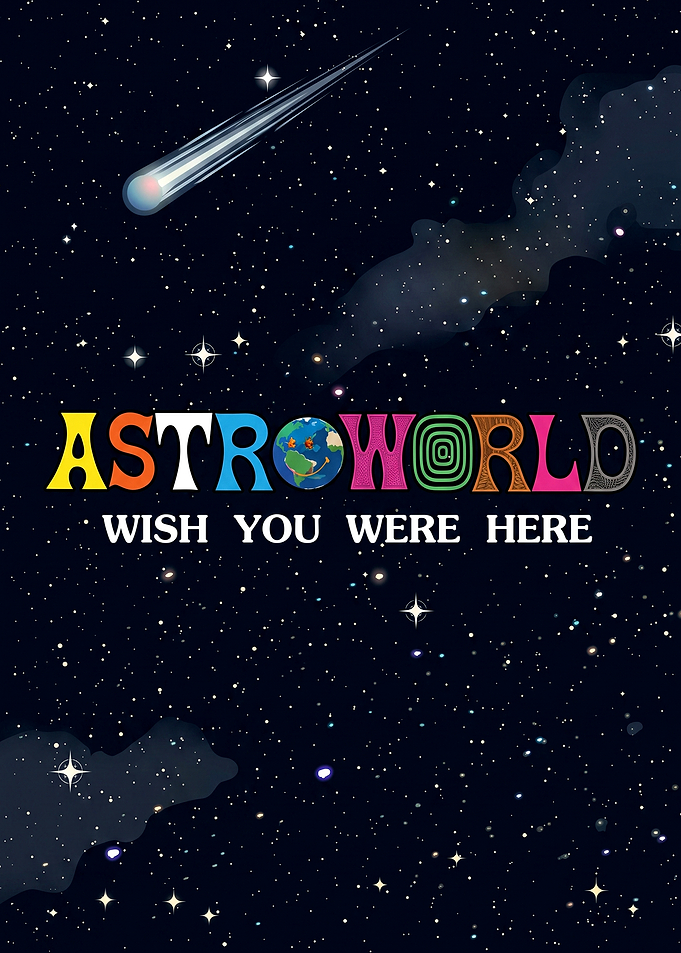 Astroworld Wish You Were Here Poster