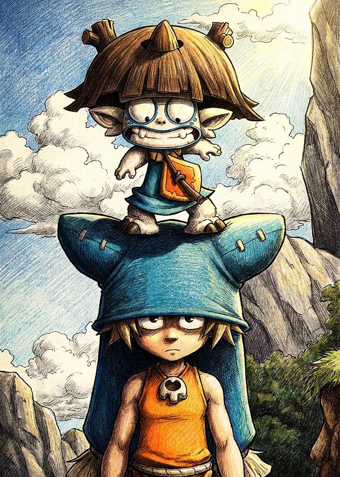 Yugo and Az from Wakfu