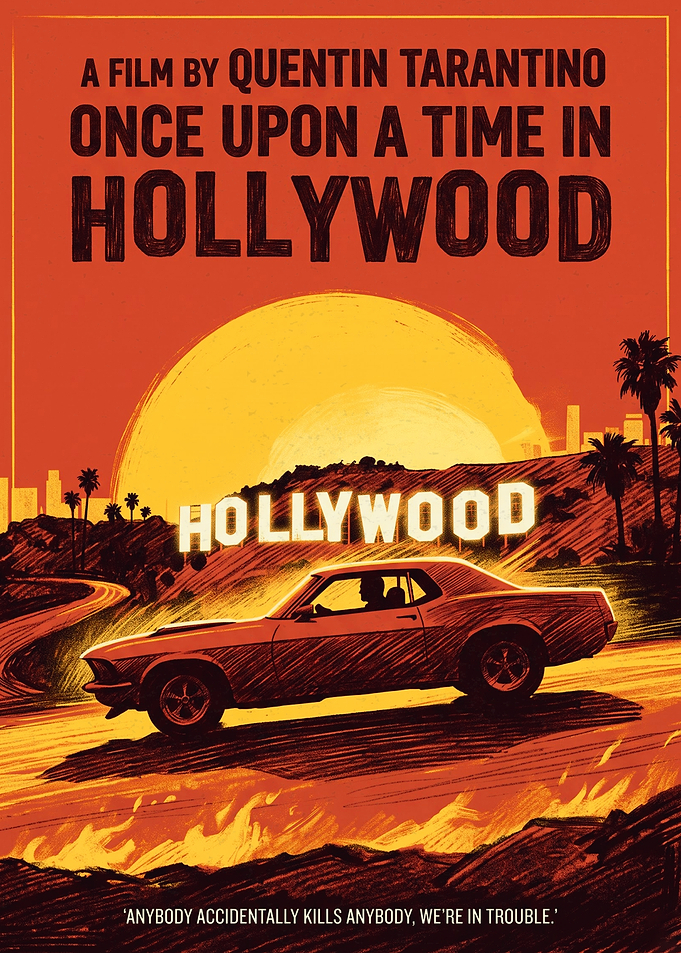 Once Upon a Time in Hollywood Poster