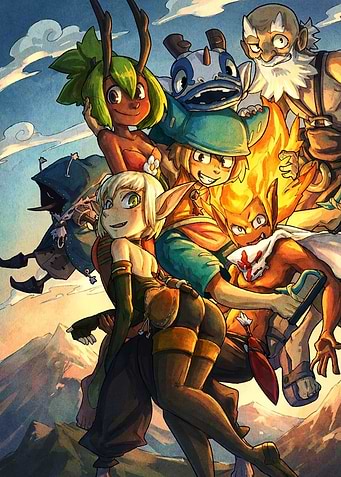 Wakfu Adventure Group Character Illustration