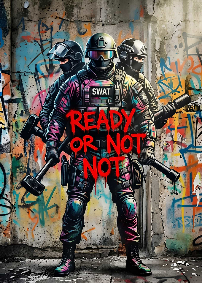 Ready or Not SWAT Graffiti Art