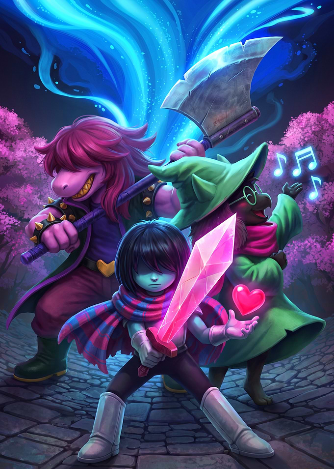 Deltarune Trio Kris Susie and Ralsei