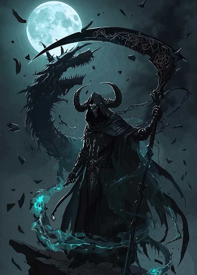 Dark Reaper with Shadow Dragon