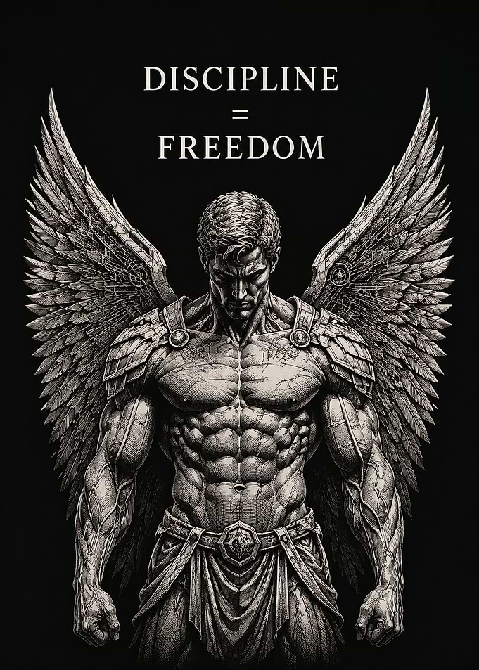 Discipline Equals Freedom Angel Warrior