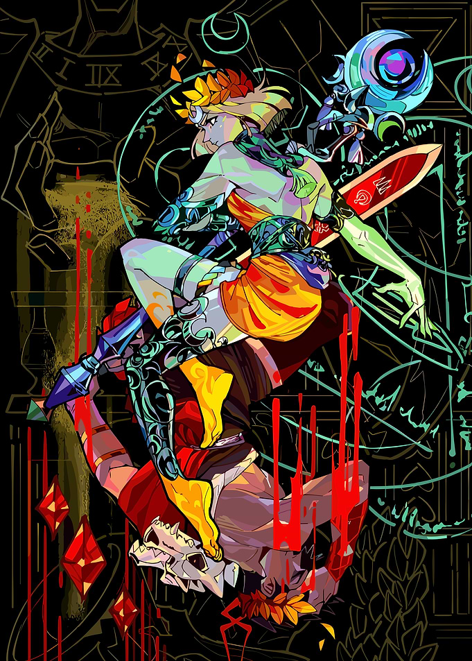 Hades Game Zagreus and Melinoe Illustration