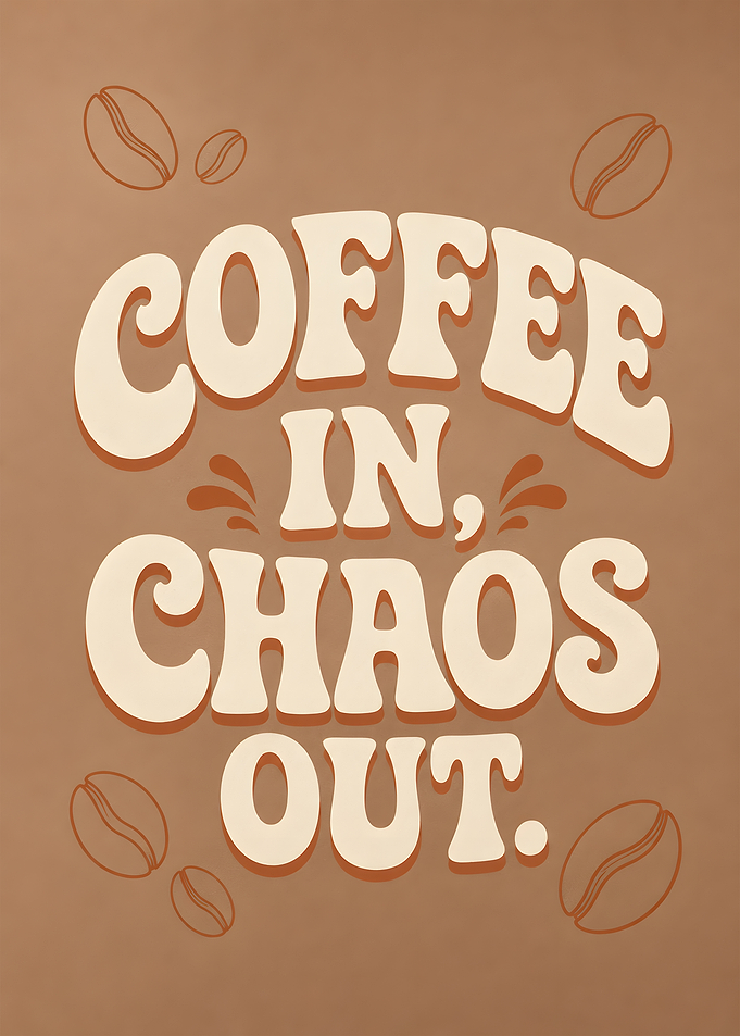 Coffee In Chaos Out Retro