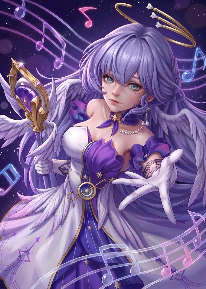 Robin Honkai Star Rail Angelic Portrait
