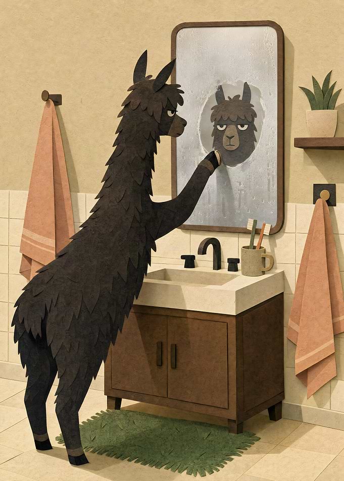 Alpaca Faces the Morning