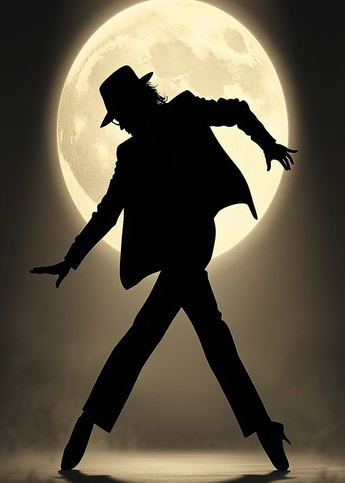 Michael Jackson Silhouette Dancing