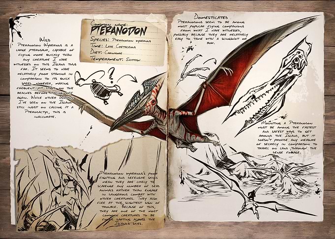 ARK Survival Evolved Pteranodon Dossier