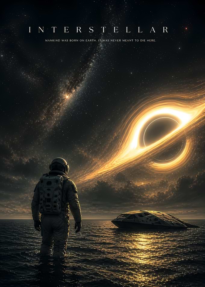 Interstellar Movie Poster Art