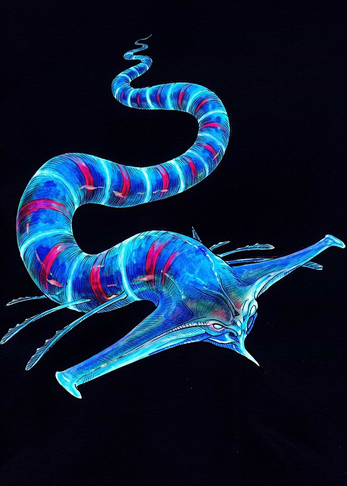 Subnautica Ghost Leviathan Creature Art