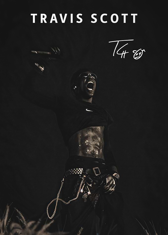 Travis Scott Concert Performance Poster