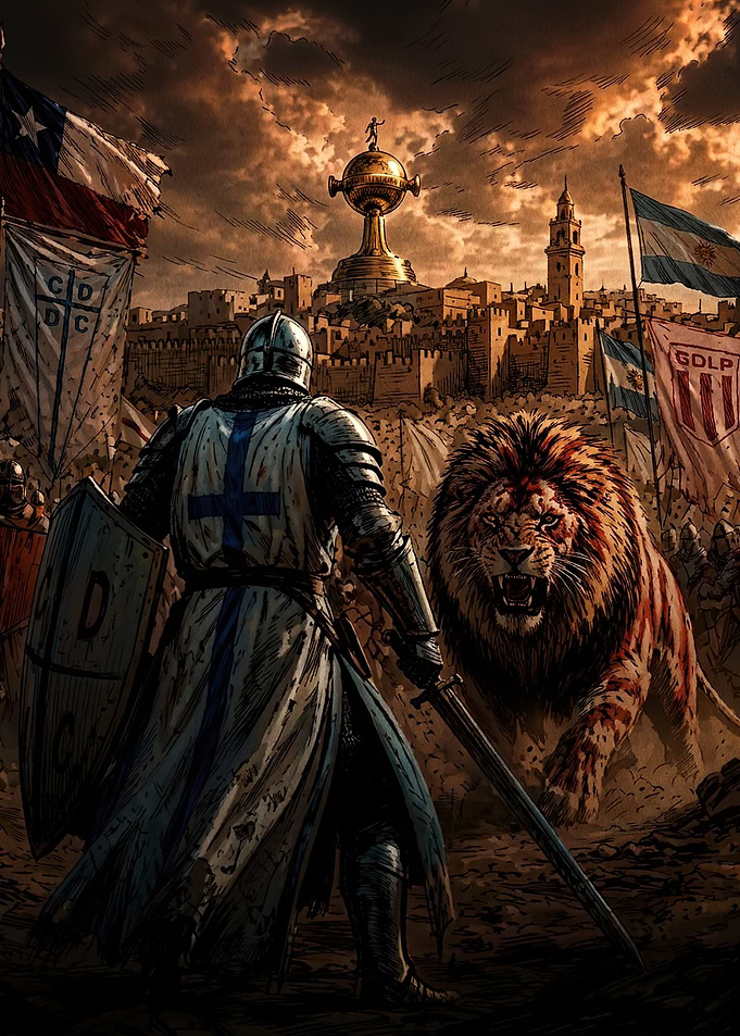 Knight Facing Lion for Trophy