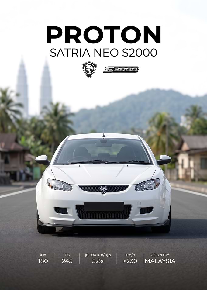 Proton Satria Neo S2000 Rally Car