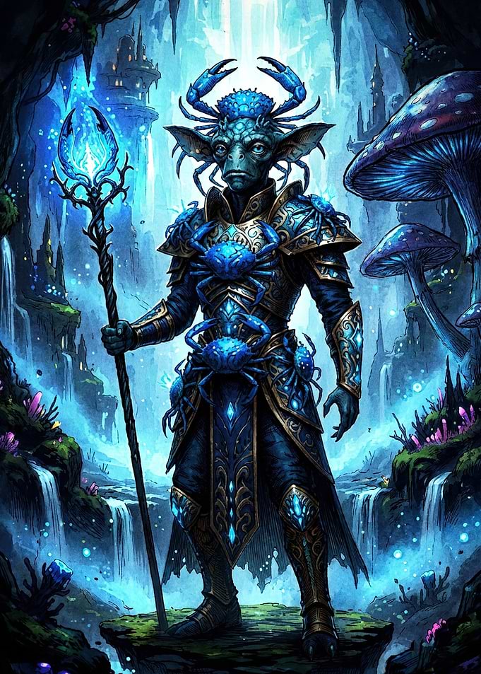 Blue Crab Fantasy Warrior Mage