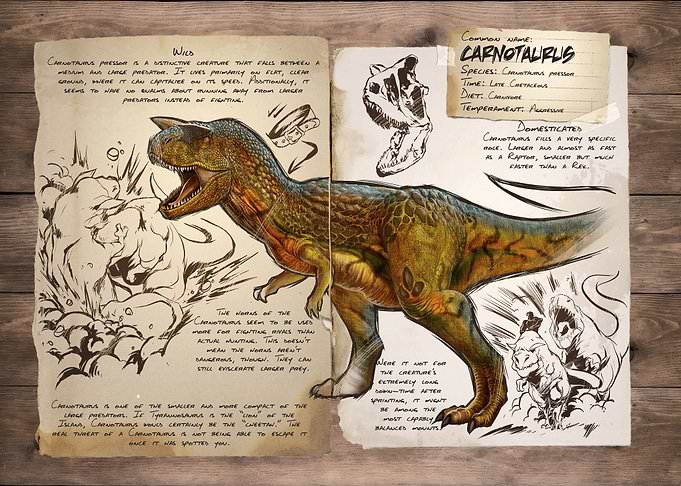 ARK: Survival Evolved Carnotaurus Dossier