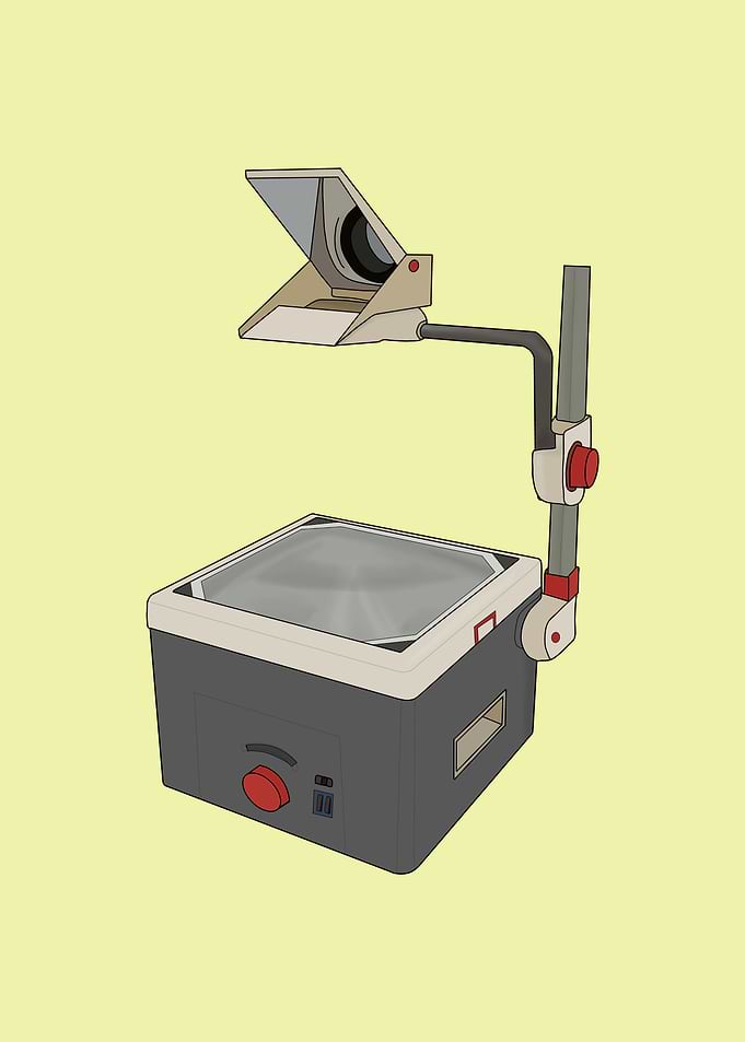 OHP 80s 90s Overhead Projector