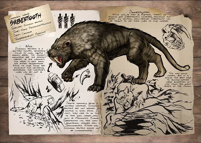 ARK: Survival Evolved Sabertooth Dossier