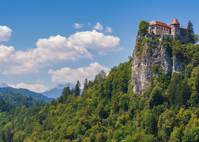 Bled Castle on a Cliff