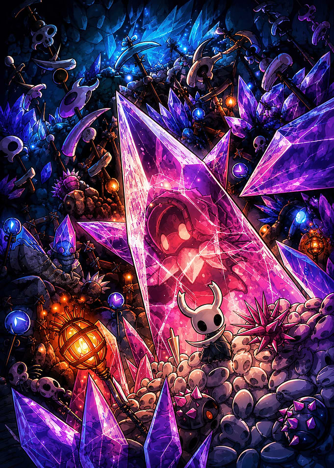 Hollow Knight Crystal Peak Fan Art