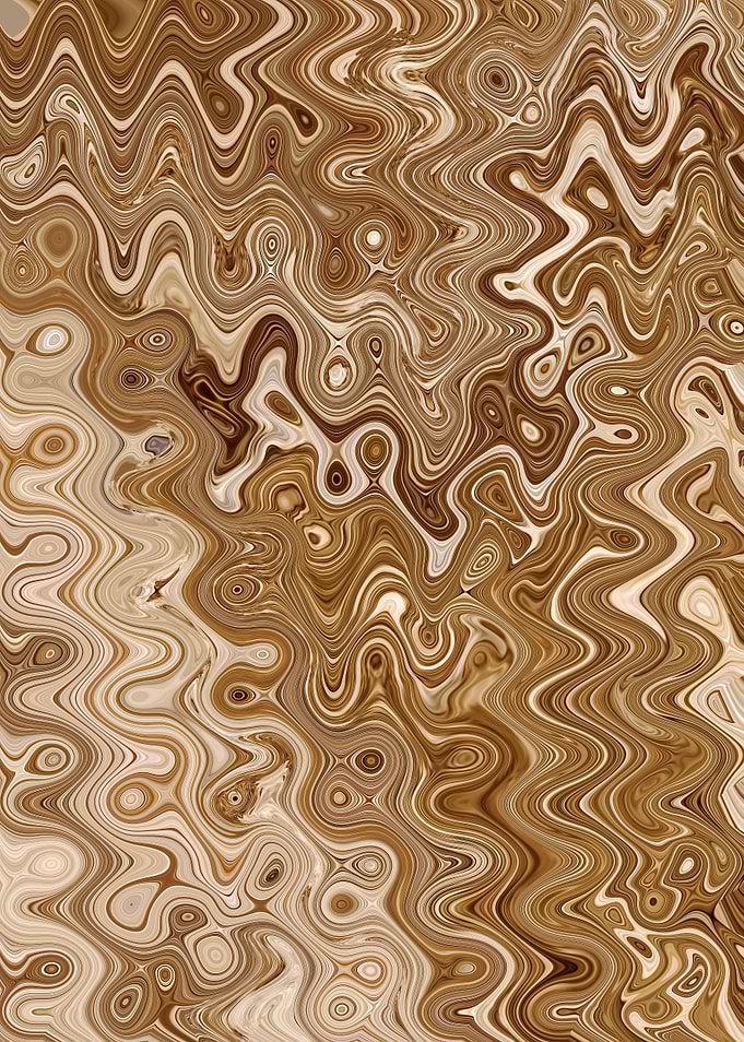 Abstract Brown Liquid Wave Pattern