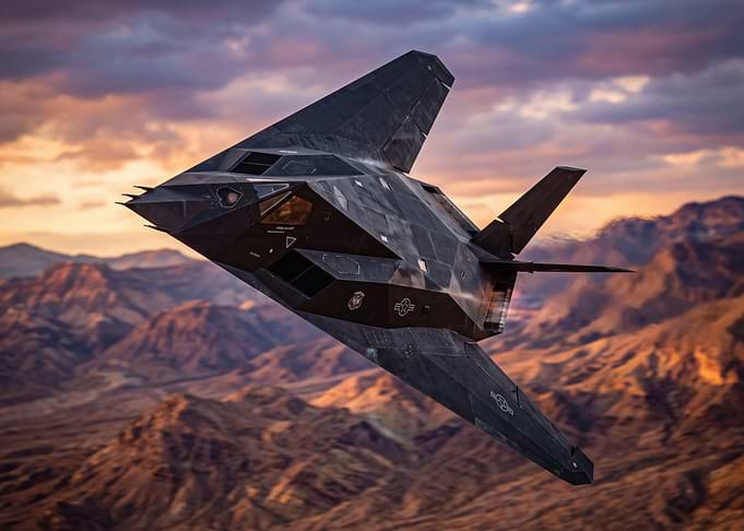 F-117 Nighthawk Stealth Fighter Jet