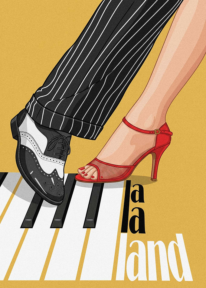 La La Land Movie Illustration Poster