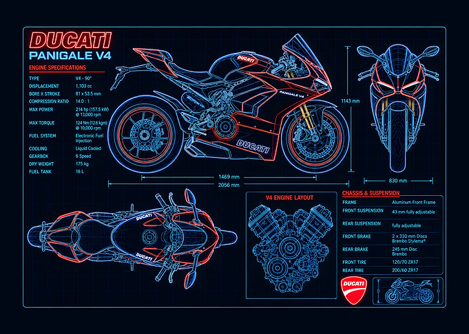 Ducati Panigale V4 Blueprint