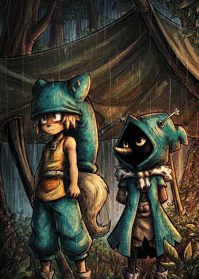 Wakfu Yugo and Nox in Rain