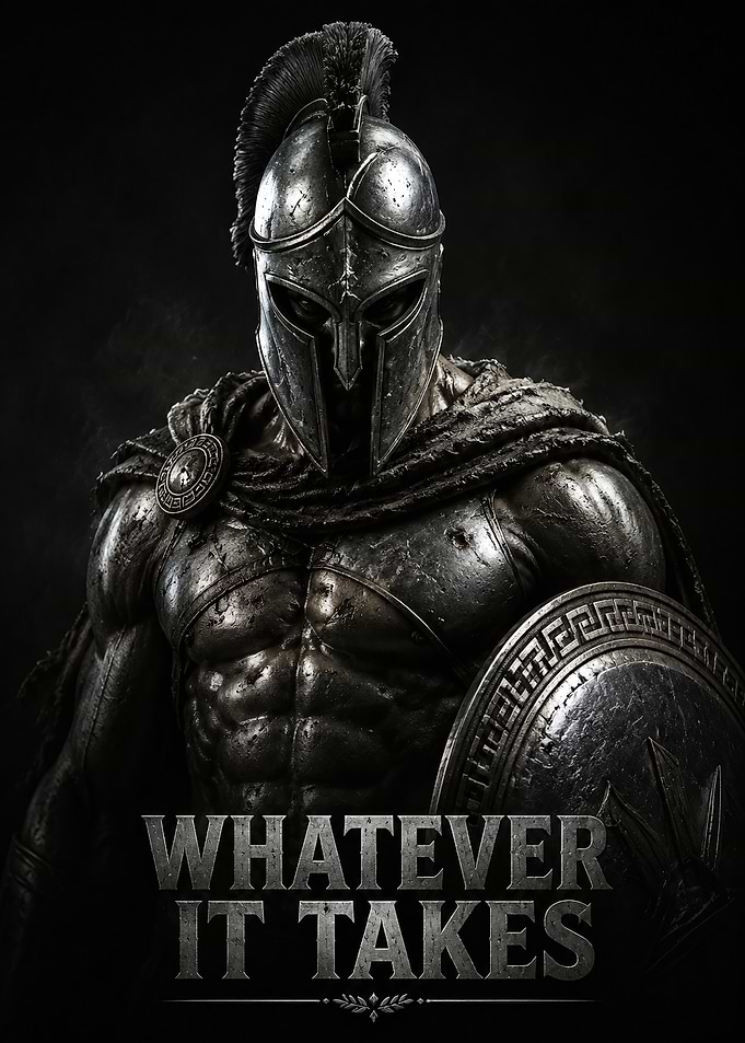 Spartan Warrior Whatever It Takes Poster