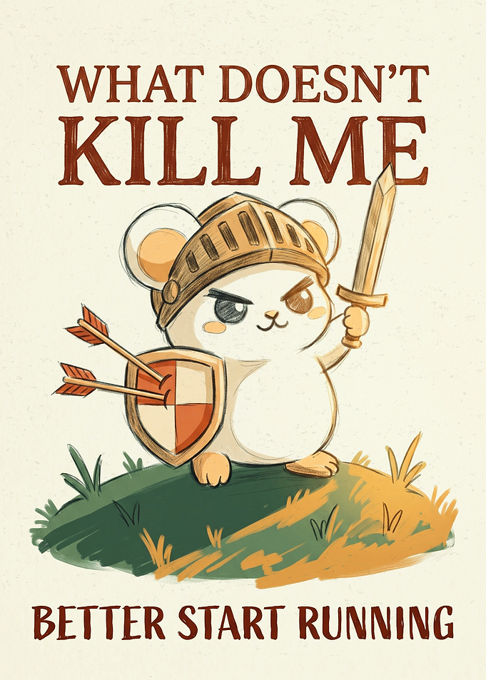 Warrior Hamster Motivational Poster