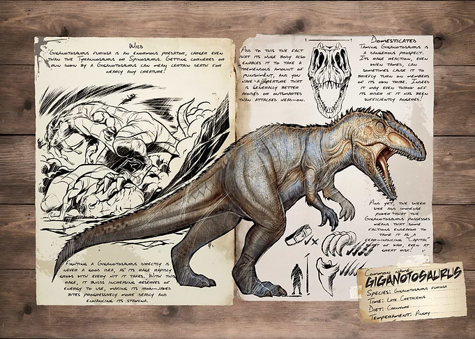 ARK Giganotosaurus Dossier