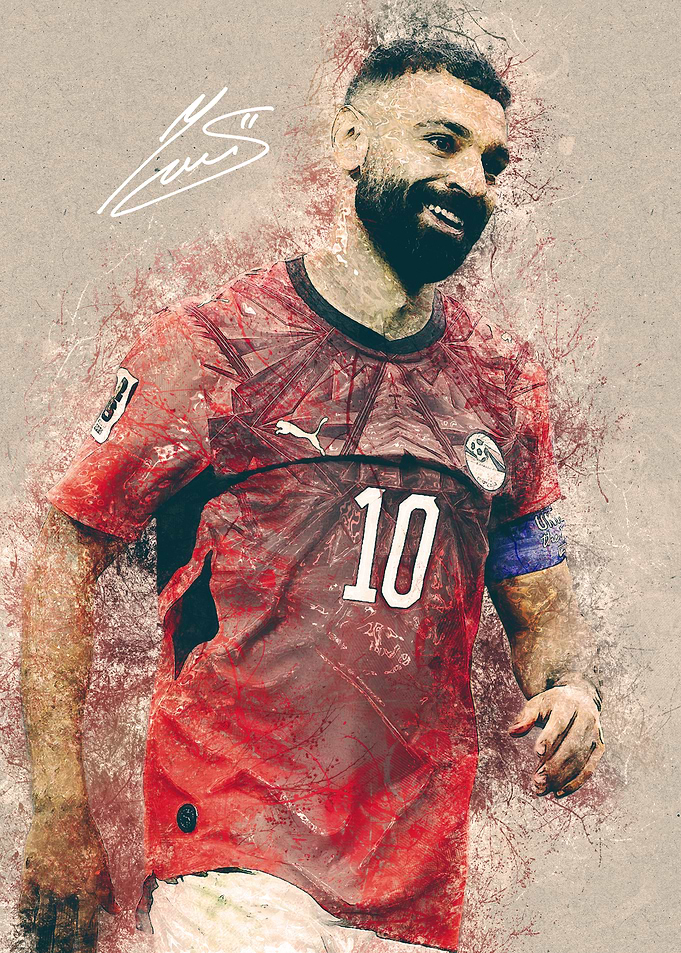 Mohamed Salah Egypt Soccer Portrait