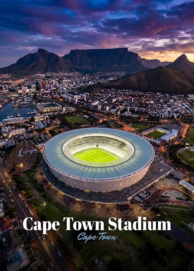 Cape Town Stadium Aerial View