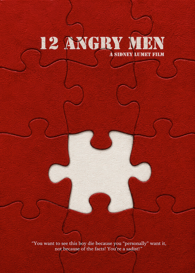 12 Angry Men Minimalist Movie Poster