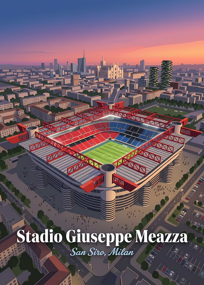 Stadio Giuseppe Meazza San Siro Poster