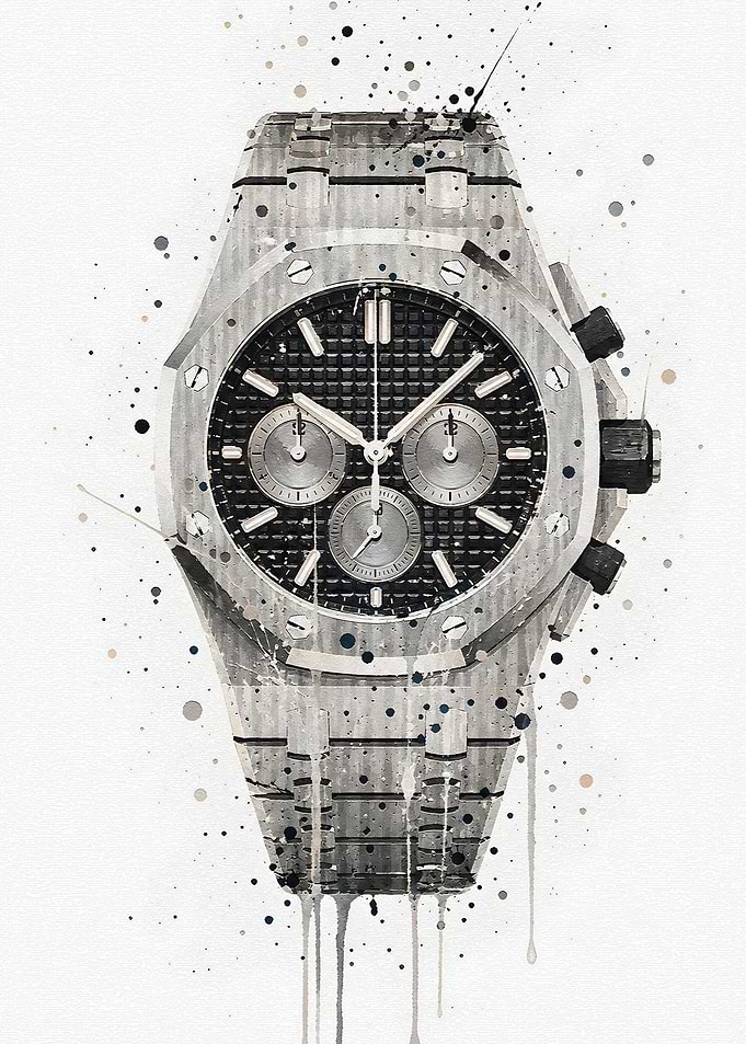 Watercolor Royal Oak Chronograph Watch