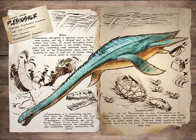 ARK Survival Evolved Plesiosaur Dossier