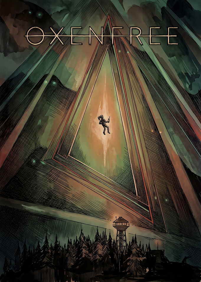 Oxenfree Game Poster Art