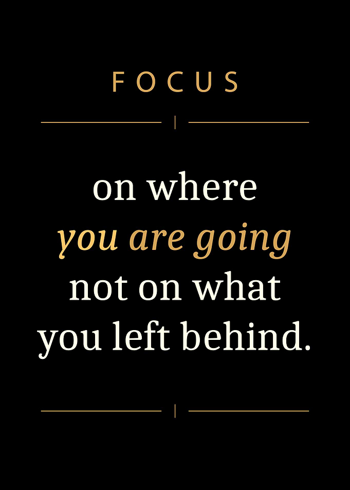 Inspirational Focus Quote Wall Art