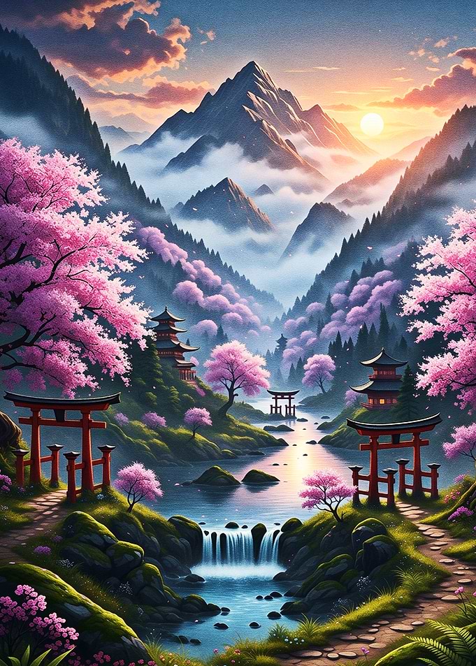 Japanese Mountain Sanctuary
