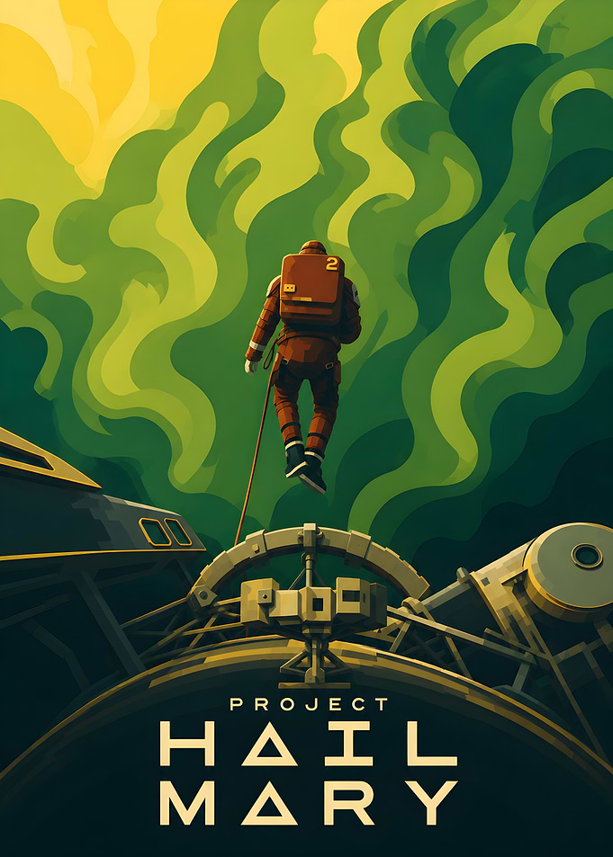 Project Hail Mary Space Poster