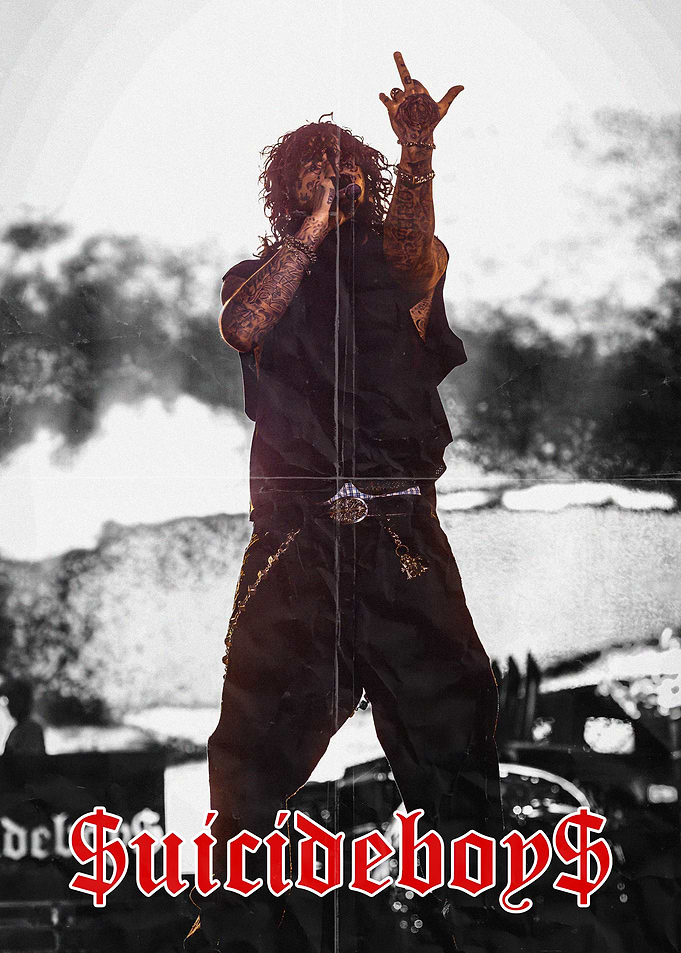 $uicideboy$ concert performance poster