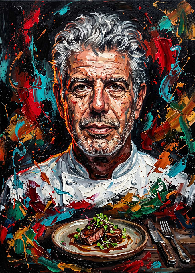 Anthony Bourdain Culinary Portrait