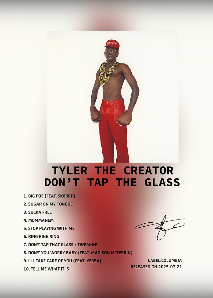 Tyler the Creator Don't Tap the Glass Album Cover