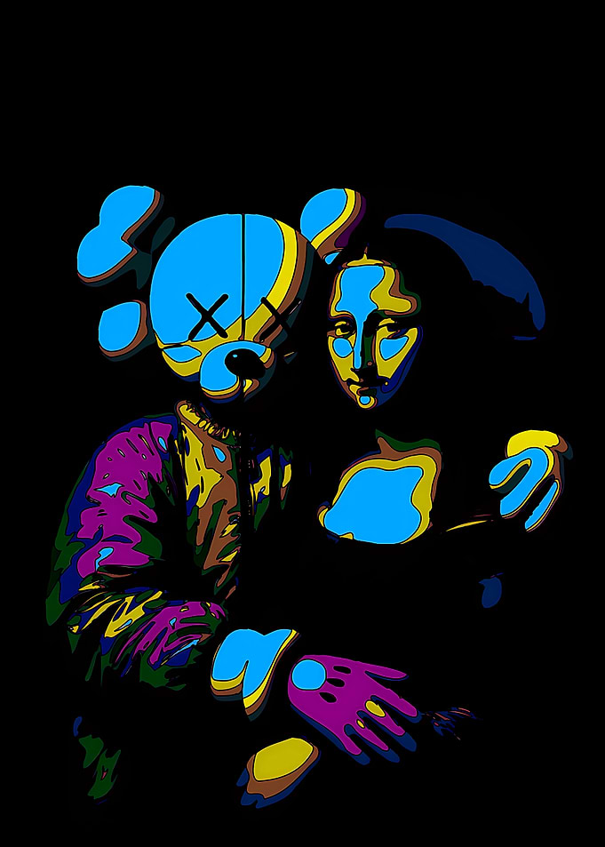 Kaws Mona Lisa Pop Art