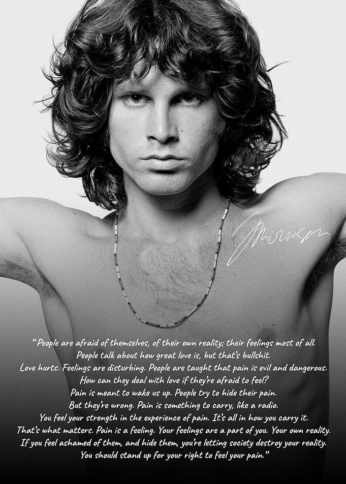 Jim Morrison Inspirational Quote Poster