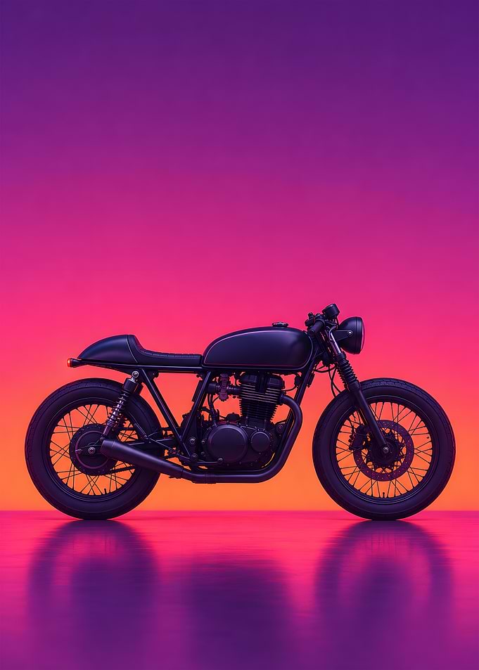 Custom Street Bike Sunset
