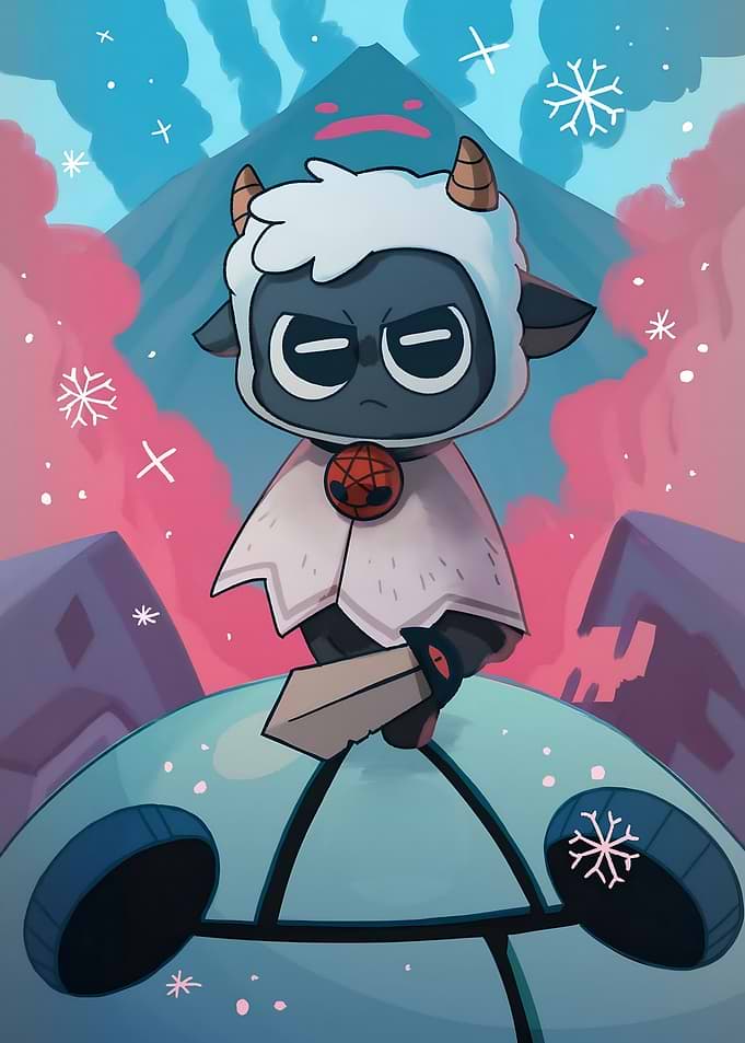 Cult of the Lamb Character Illustration